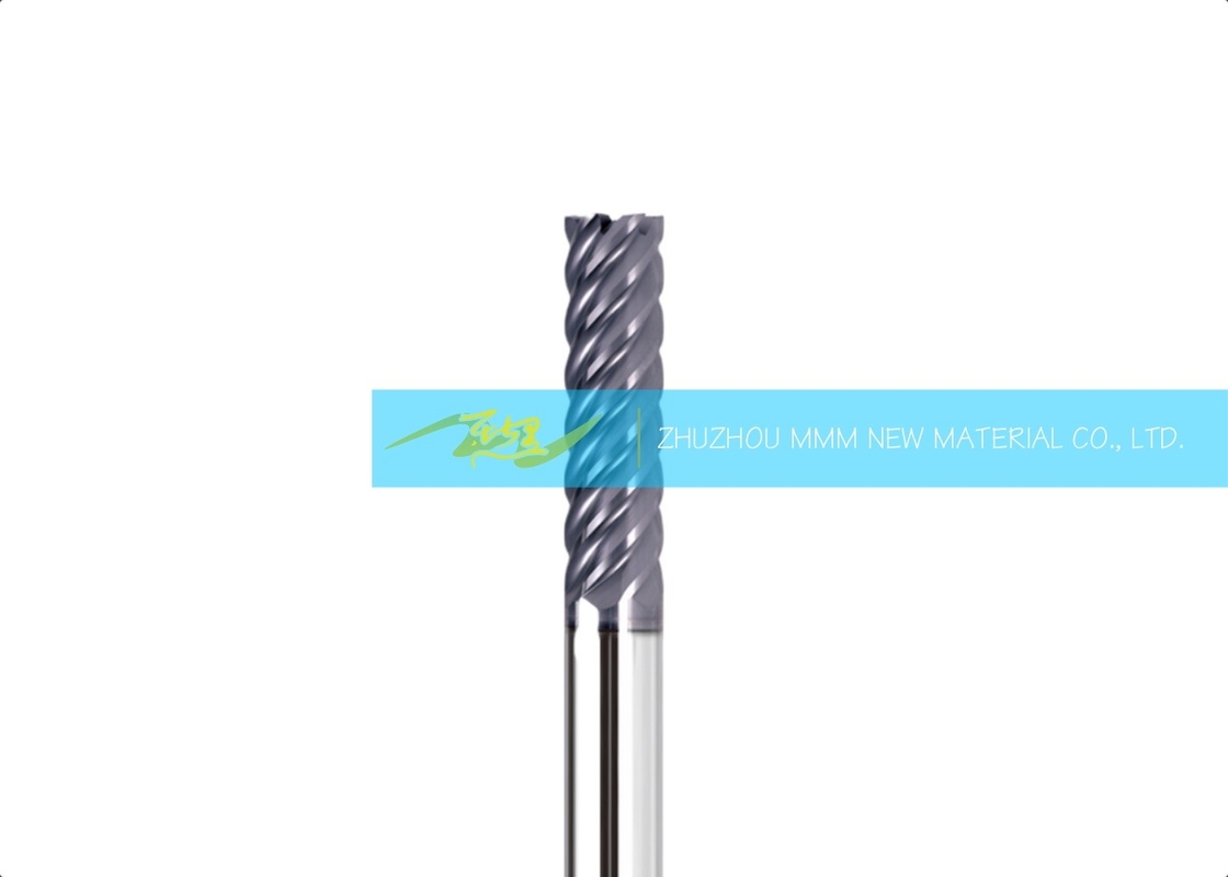 PVD Solid Carbide End Mills For High Hardness Steel High Temperature Oxidation Resistance