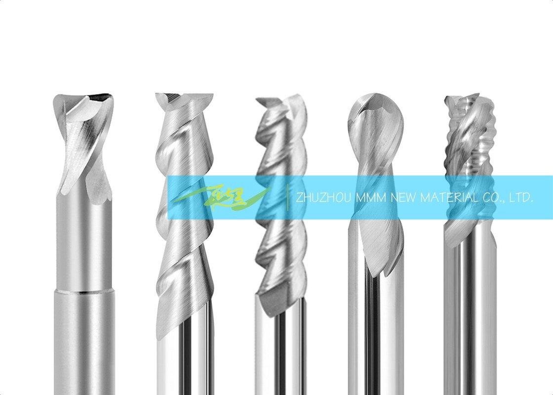 Aluminum Alloy Solid Carbide End Mills With Sharp Cutting Edge / Large