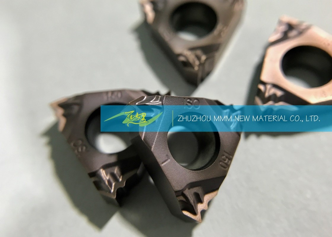 Hardened Steel Carbide Thread Cutting Inserts With Pitch 8 T / Inch