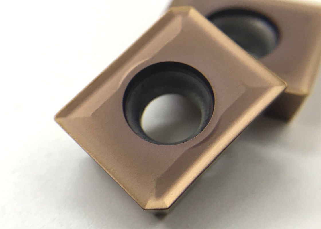 APKT150412PM Square Carbide Inserts For Corn Milling Cutter , ISO Standard