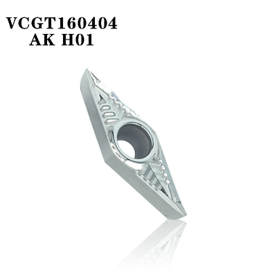 VCGT160404-AK H10F Metal Lathe Carbide Inserts For Aluminum No Coating