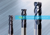 Solid Carbide 4 Flute Center Cutting End Mill For ISO S Heat Resistant Alloys Flat End Mill