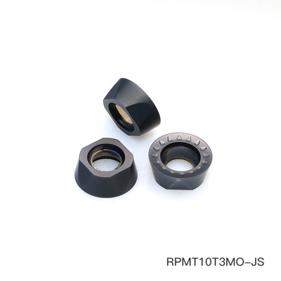 درج فرز تراشکاری کاربید نقره فلزی RPMT10T3MOE-JS