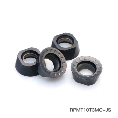 Вставки филируя резца металлического серебряного карбида RPMT10T3MOE-JS поворачивая