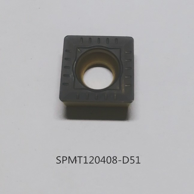 Es51 Insert SPMT120408-D51 Indexable Helical Milling Tools Carbide Inserts For Well ...